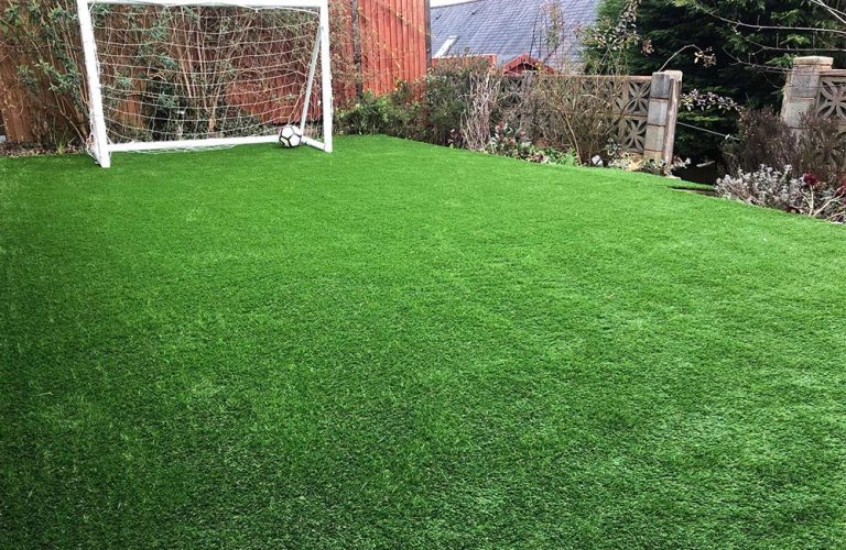 New artificial grass area in Exmouth for football playing kids by Alpyne Grass
