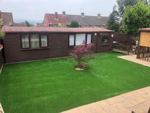 Summer house and artificially grassed area in Exmouth