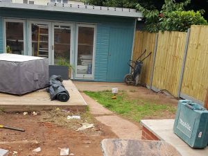 Starting work on a garden in Exmouth